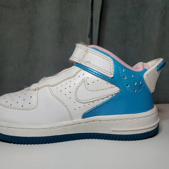 Nike Air Jordan Fusion 6 Girls Shoes Size 8C White Pink Turquoise - Picture 9 of 9